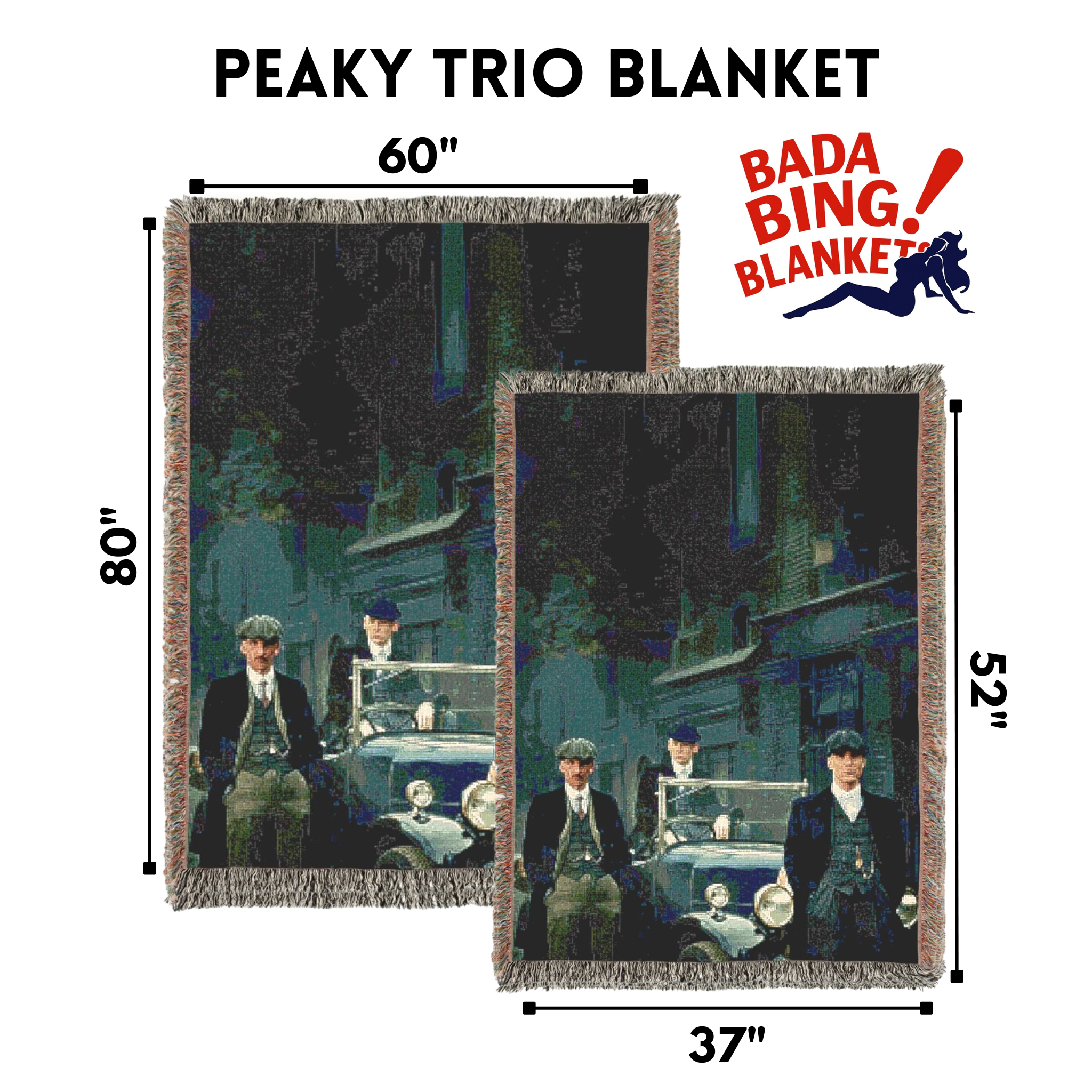 Peaky Trio Blanket (Peaky Blinders)